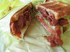 The BLT is a variety of sandwich containing Ba...