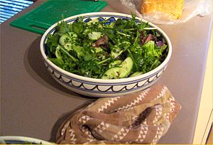 A picture taken, of A Green Salad.