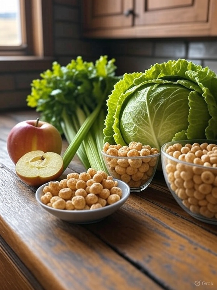 Crunchy Apple Salad - Fill Your Plate