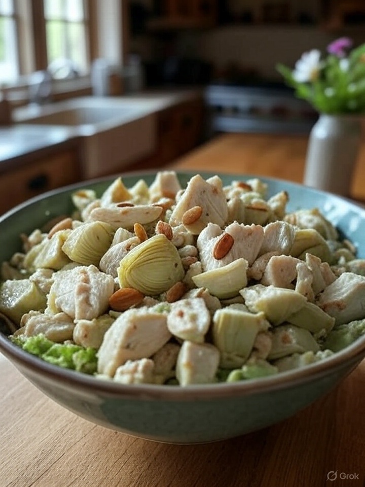 Artichoke Chicken Salad - Fill Your Plate