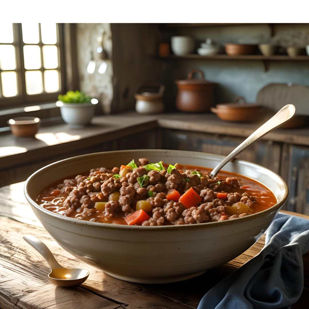 Hearty Hamburger Stew - Fill Your Plate