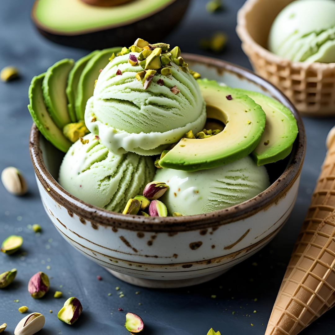 Avocado and Pistachio Ice Cream - Fill Your Plate