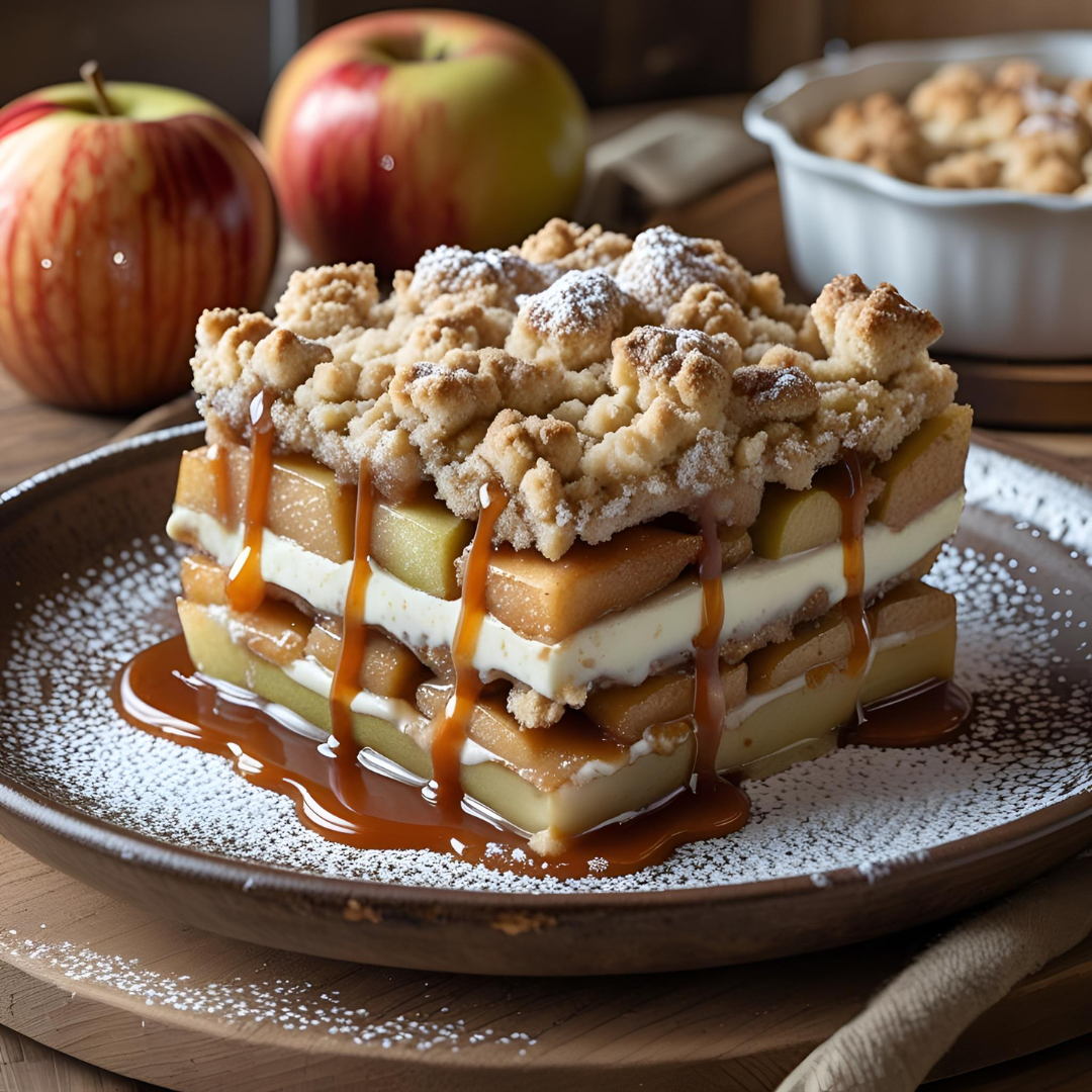 Apples and Cream Crumb - Fill Your Plate