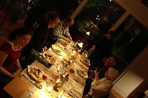 Thanksgiving dinner in Canada. Thanksgiving dinner in Canada.
