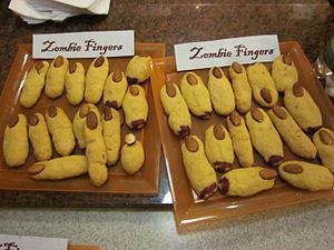 "Zombie fingers" cookies. Halloween ... "Zombie fingers" cookies. Halloween ...