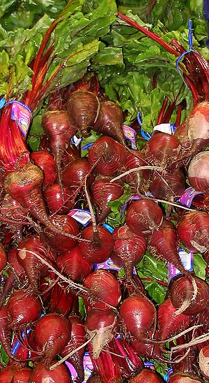 Beetroots at a grocery store Beetroots at a grocery store