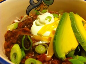 Three-Bean Chili (photo credit: Jessica Schlievert)
