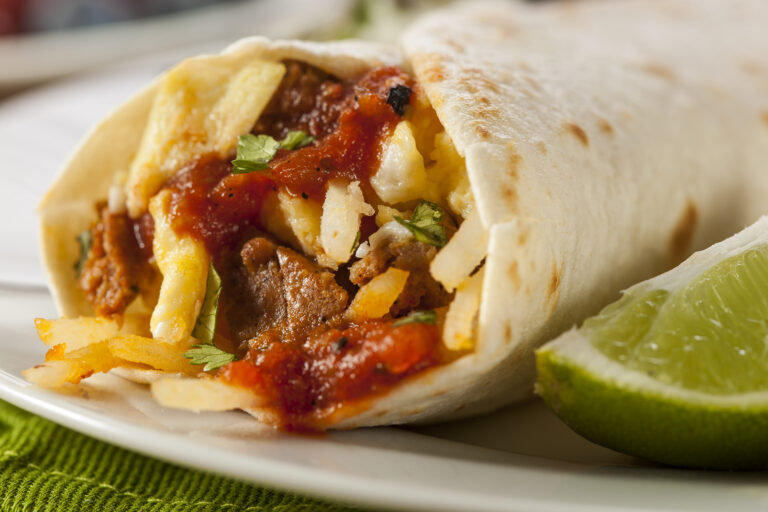 Hearty Chorizo Breakfast Burrito