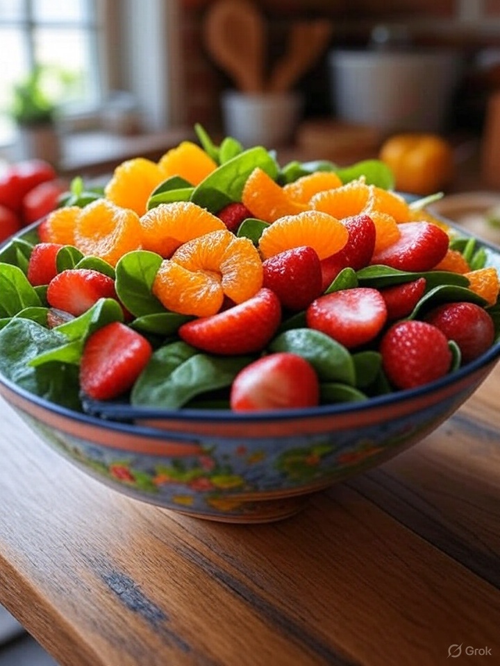 Fruit and Spinach Salad - Fill Your Plate