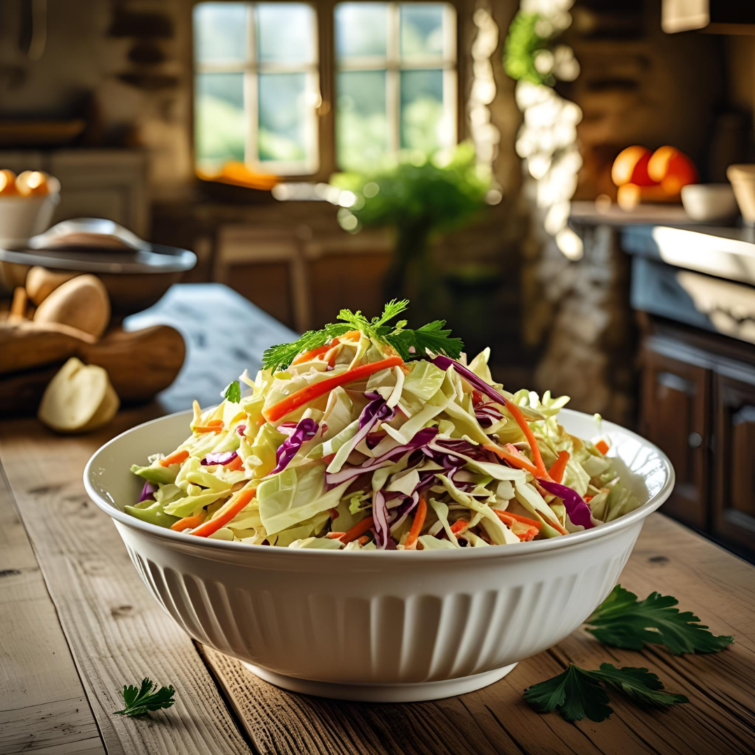 Mustard Coleslaw - Fill Your Plate