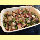 Julie’s Oven Roasted Red Potatoes & Asparagus