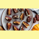 Pumpkin Spice Cream Cheese Stuffed Dates