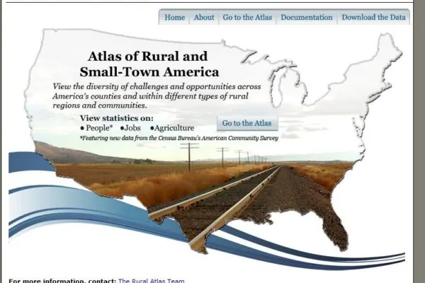 USDA Introduces Online Atlas of Rural and Small-Town America—