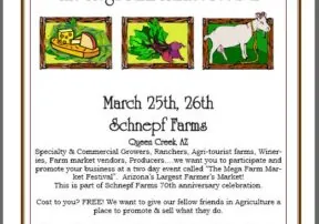 Arizona Farmers and Farmers Market Vendors Wanted!