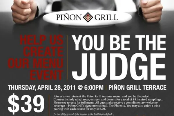 Help Pinon Grill Reinvent the Menu!