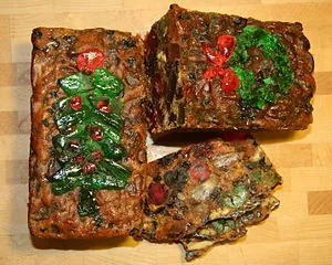 English: Christmas fruitcake English: Christmas fruitcake