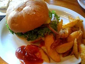 Pyramid's veggie burger Pyramid's veggie burger