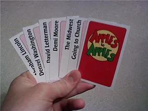 Seven red cards with one backwards showing the... Seven red cards with one backwards showing the...