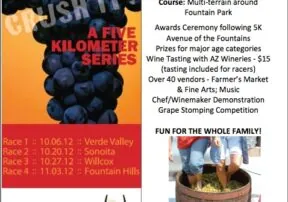 Run, Walk, or Stroll in The Great Arizona Grape Stomp in Fountain Hills