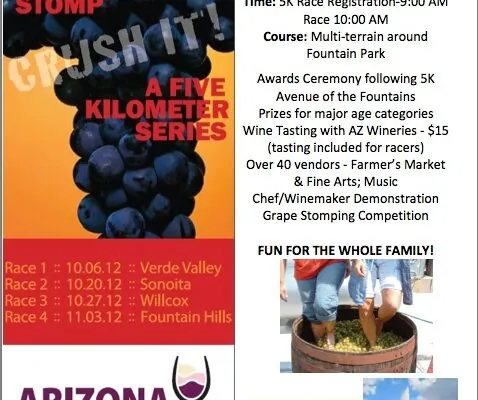 Run, Walk, or Stroll in The Great Arizona Grape Stomp in Fountain Hills