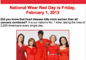 Support Women’s Heart Health: National Wear Red Day, February 1