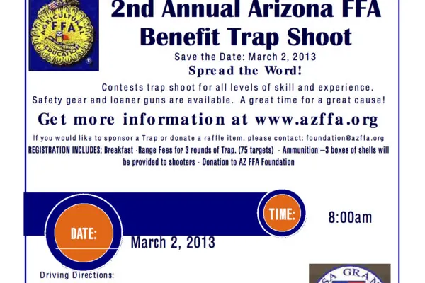 2nd Annual Arizona FFA Benefit Trap Shoot
