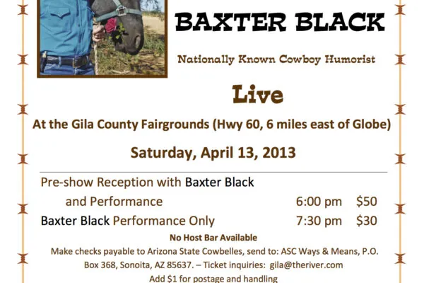 The Arizona Cowbelles Present Baxter Black, Cowboy Humorist