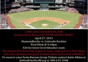 ATTENTION: Farm and Ranch Families! AZFB Night With the Diamondbacks!