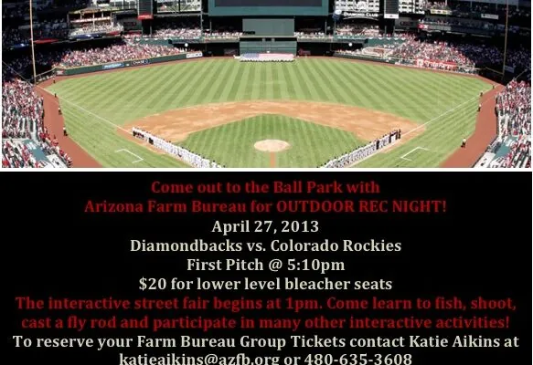 ATTENTION: Farm and Ranch Families! AZFB Night With the Diamondbacks!