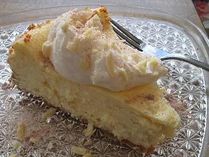 Cheescake with cream Cheescake with cream