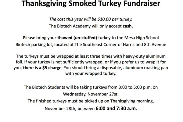 Get Your Thanksgiving Turkey Smoked for a Great Cause