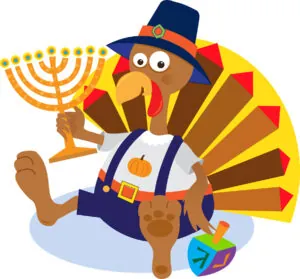 A dual celebration aptly named “Thanksgivukkah,” In some ways, the pairing of Thanksgiving and Hanukkah is a natural fit. (photo credit: BigStockPhoto.com)