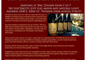 Pillsbury Winery Hosts Farm to Table BBQ at Maya’s Farm with Wine Pre-Release
