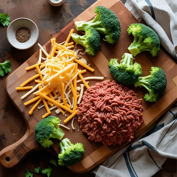 Hamburger, Broccoli, and Rice Casserole
