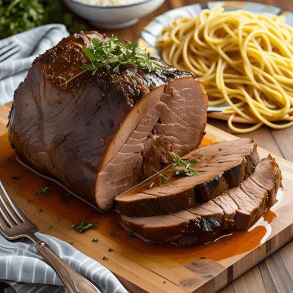 Italian Pot Roast and Spaghetti