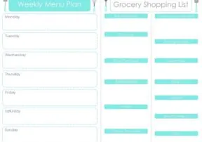 Save Time and Stay Organized with Menu Planning!