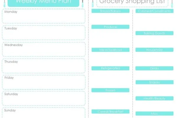 Save Time and Stay Organized with Menu Planning!