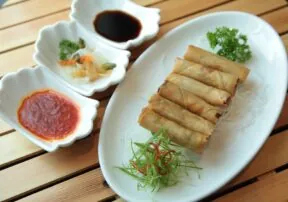 Ginger-Mushroom Spring Rolls