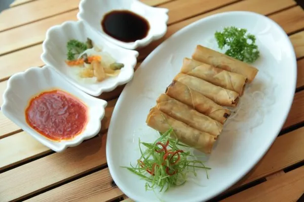 Ginger-Mushroom Spring Rolls