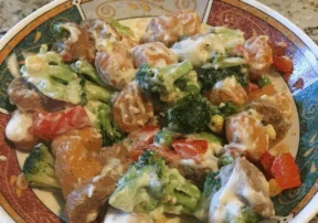 Sweet Potato Gnocchi with Vegetables