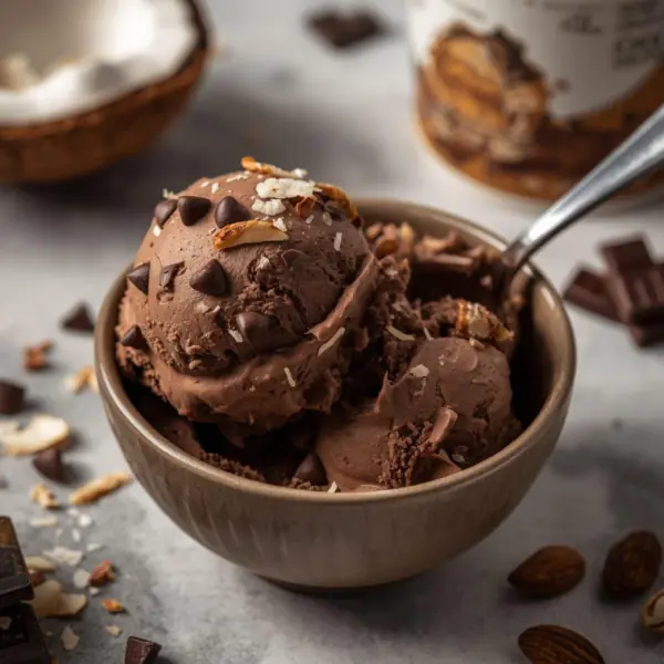 Dairy-Free Almond Joy Ice Cream