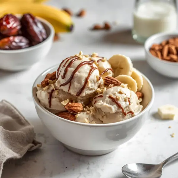 Creamy Banana & Medjool Date Ice Cream