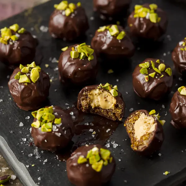 Medjool Date Chocolate Tahini Bites