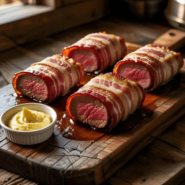 Bacon-Wrapped Filets with Cowboy Butter