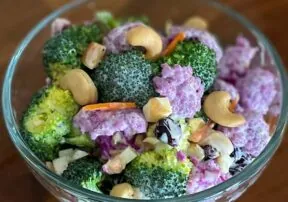 Broccoli and Cauliflower Salad