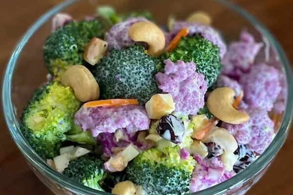 Broccoli and Cauliflower Salad