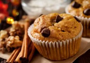 Chocolate Chip Pumpkin Quinoa Muffins