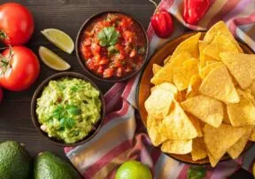 Mom’s Homemade Guacamole and Dad’s Homemade Salsa