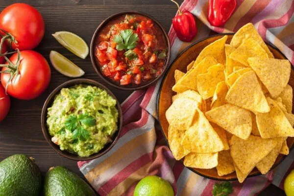 Mom’s Homemade Guacamole and Dad’s Homemade Salsa