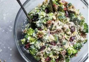 Mediterranean Low Carb Broccoli Salad Recipe